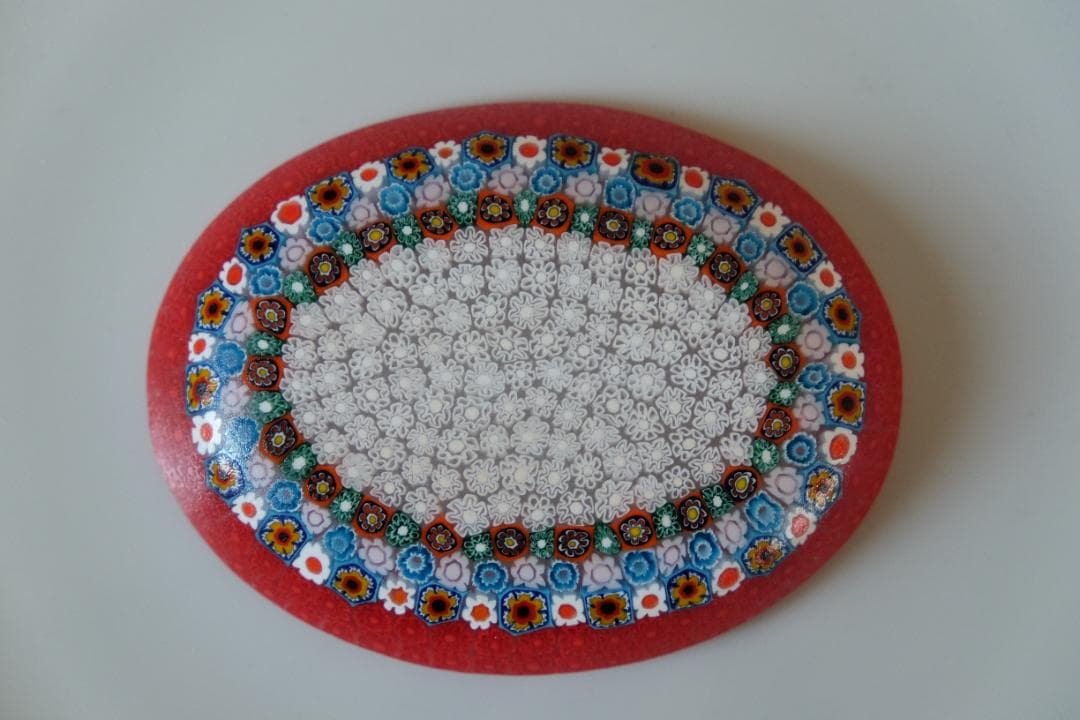 ベネチアンガラス ミルフィオリ プレート ムリーニ 田子美紀 江波冨士子