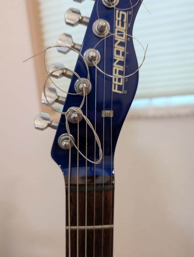 エレキギター ブルー　FERNANDES　フェルナンデス　GLAY　TAKURO