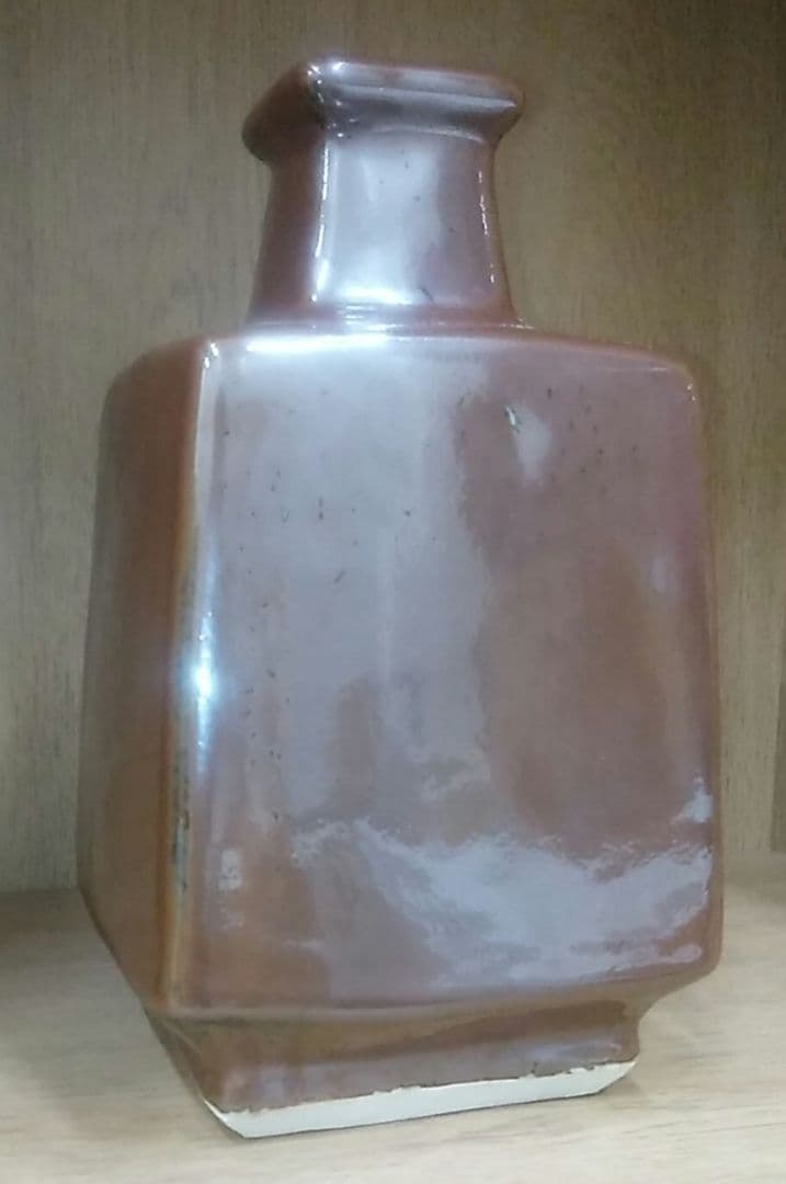 椋木英三造 [師：河井寛次郎] 角瓶 花入 陶器 四角壺 - メルカリ