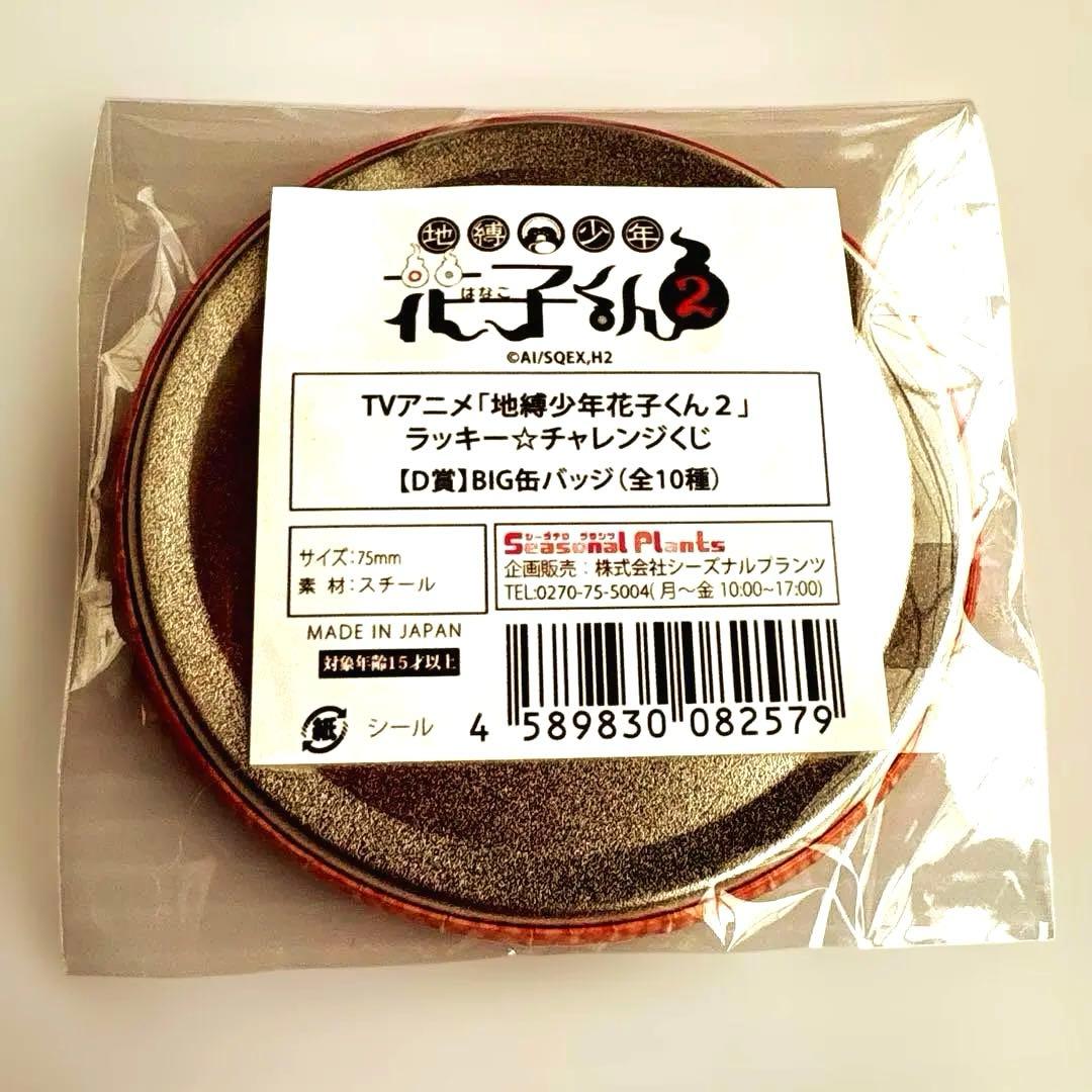 地縛少年花子くん2☆ラッキー☆チャレンジくじ D賞BIG缶バッジ ヤコ
