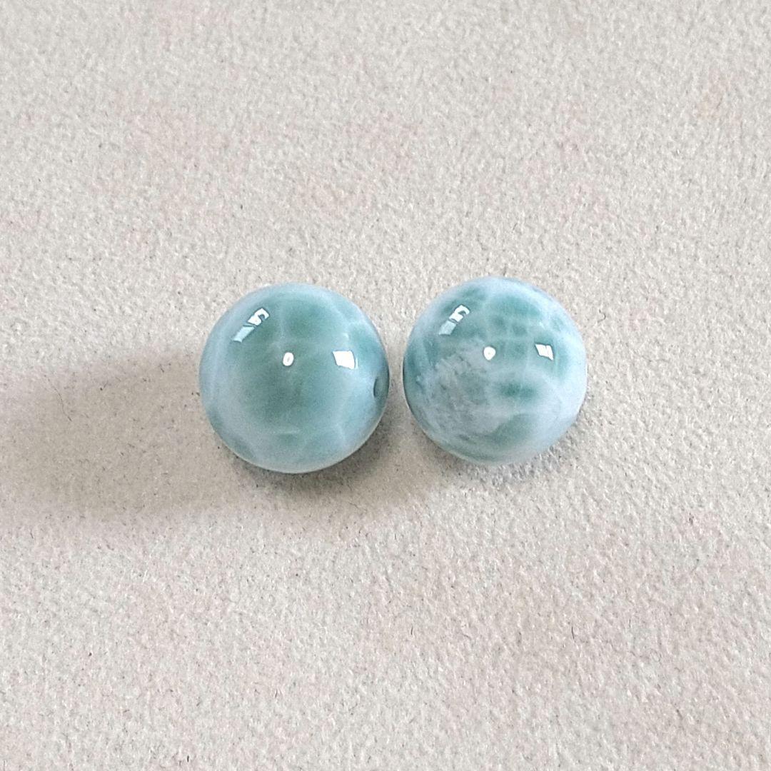 商品の説明必読！∞ ラリマー12.3mm × 2玉 ∞