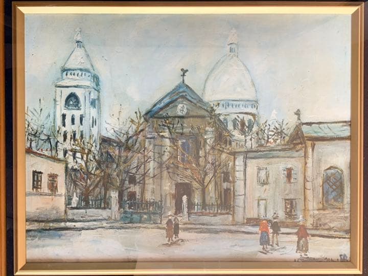 大幅値下げ！モーリス・ユトリロ「サン・ピエール教会」複製画 10号