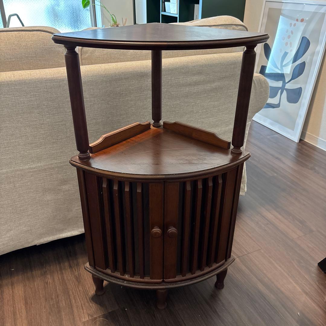 古い木製ガラスケース 引き出し付き 卓上 ショーケース 小物入れ 糸