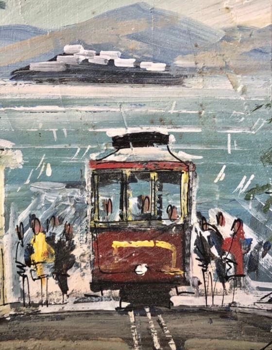 FINE ARTISTS『路面電車』絵画油絵shiva,inc. ファインアート