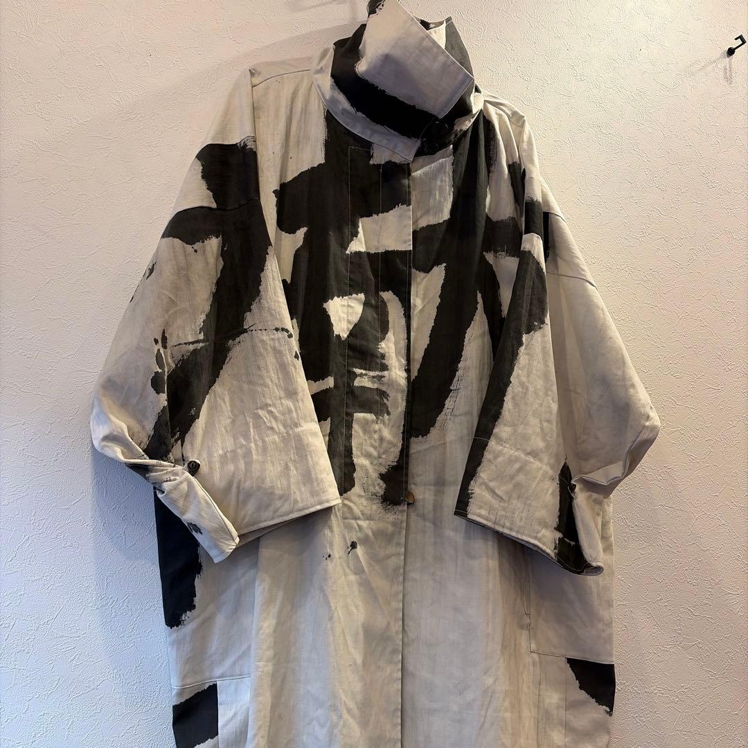 奉納旗古布リメイクコートハンドメイド