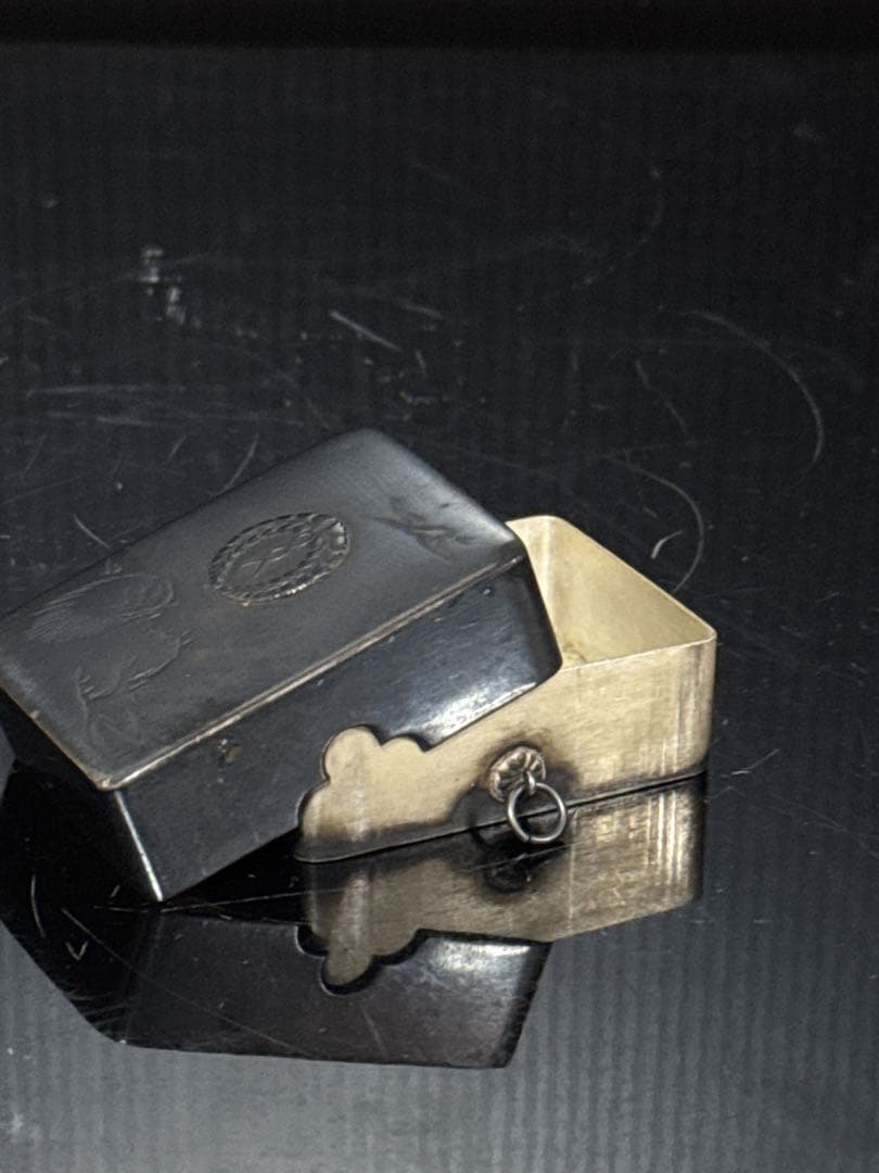 純銀 家紋入 ボンボニエール 箱 約わ46.4g - メルカリ