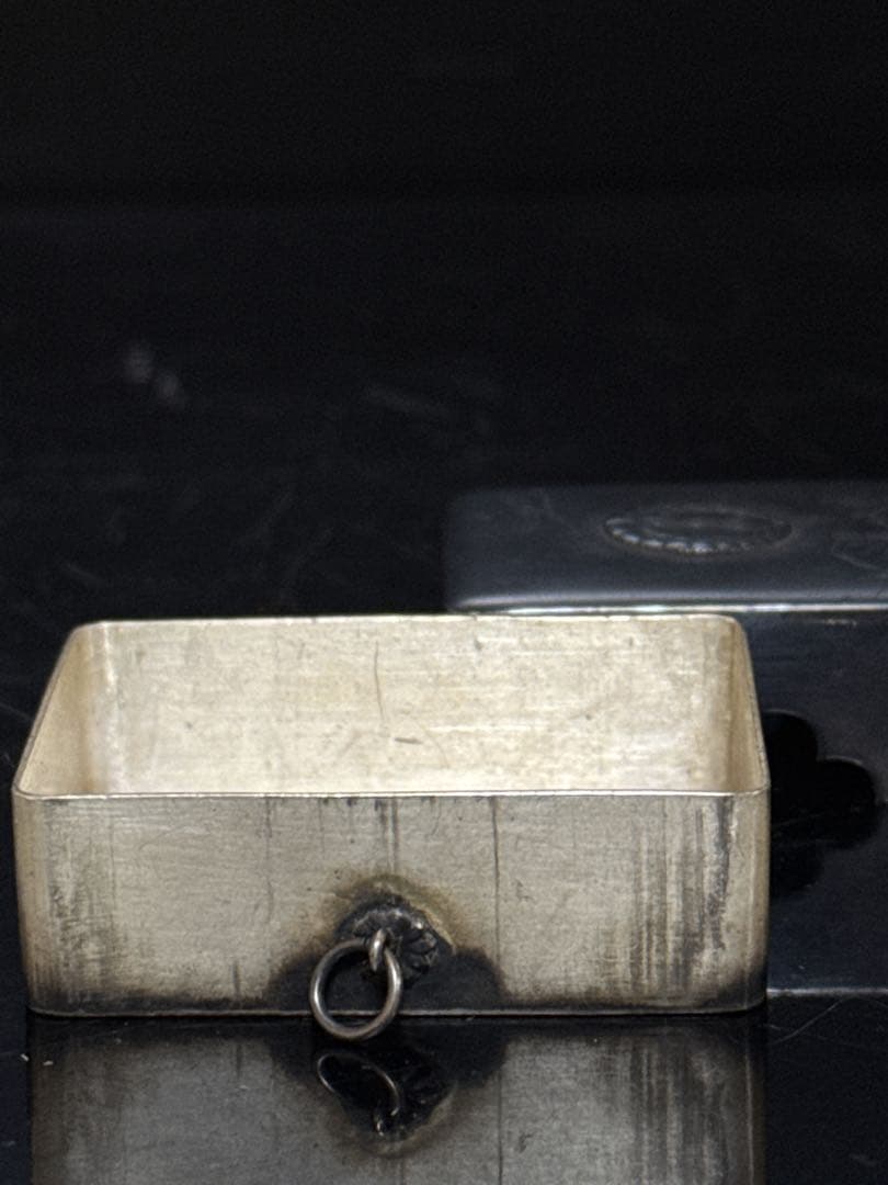 純銀 家紋入 ボンボニエール 箱 約わ46.4g - メルカリ