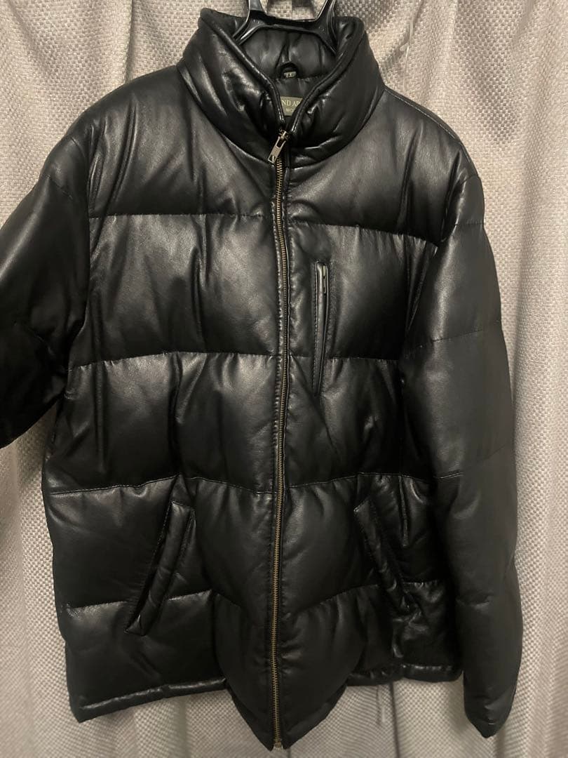 WIND ARMOR ウインドアーマー 羊革 レザーダウンジャケット ブラック