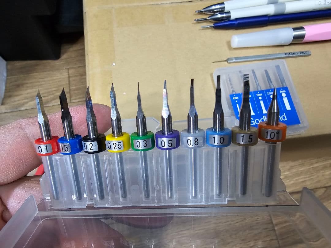 スジ彫り用工具あれやこれやセット