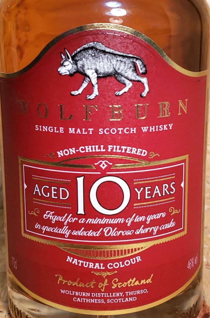 スコッチウイスキー WOLF BURN 10年 ノンチルフィルター