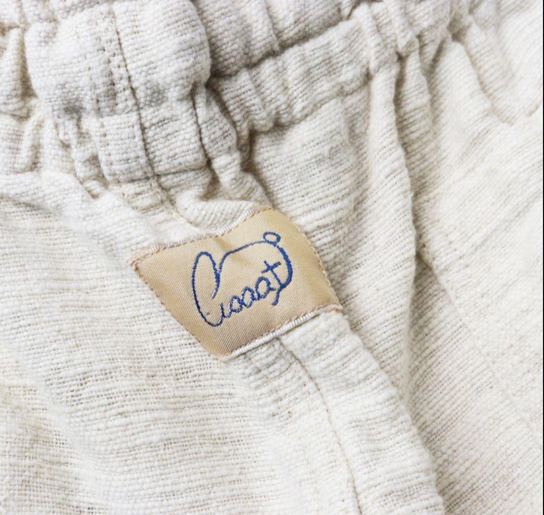 うさとの服　生成り　ワイドパンツ