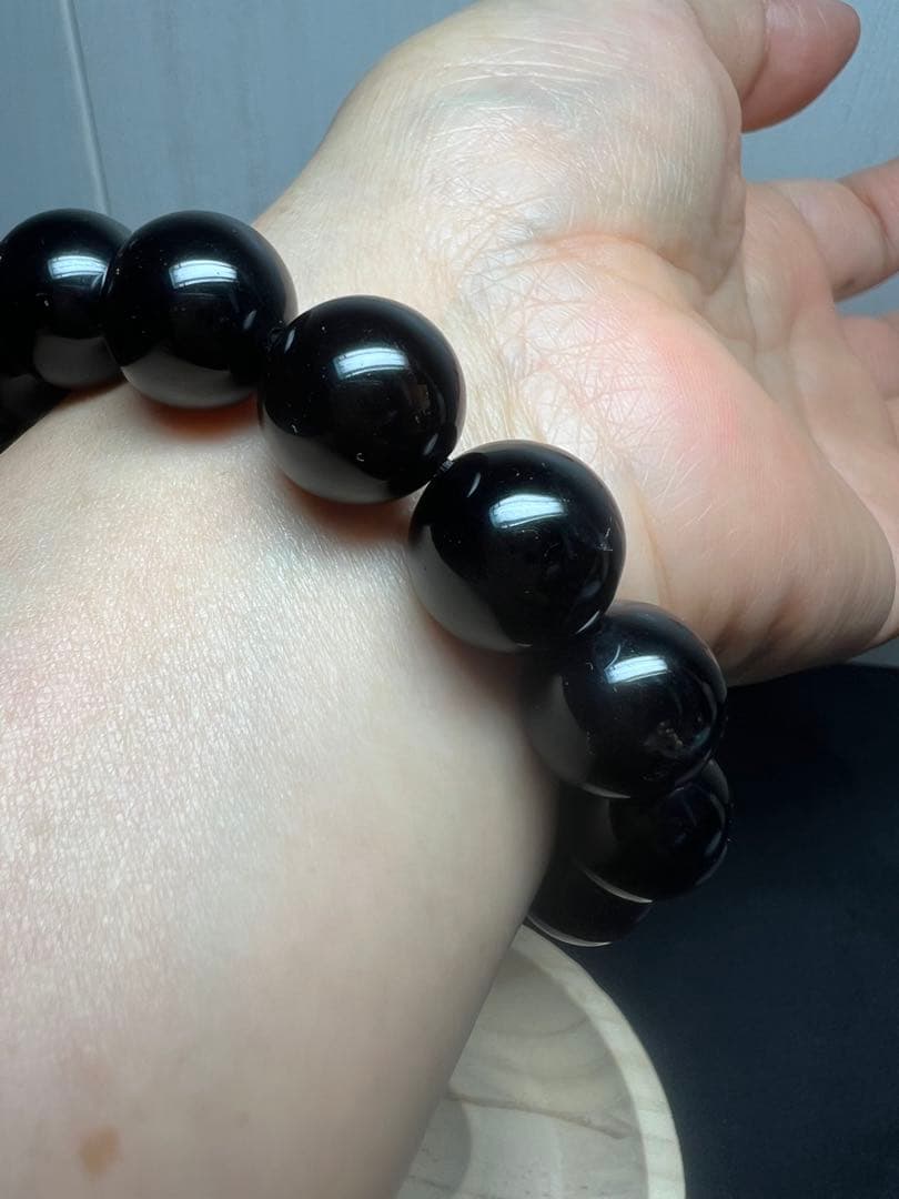私のエネルギー吸いすぎた魔除けの王様⭐︎スターモリオン(黒水晶)ブレスレット