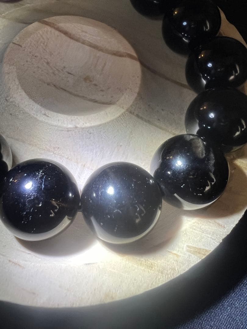 私のエネルギー吸いすぎた魔除けの王様⭐︎スターモリオン(黒水晶)ブレスレット