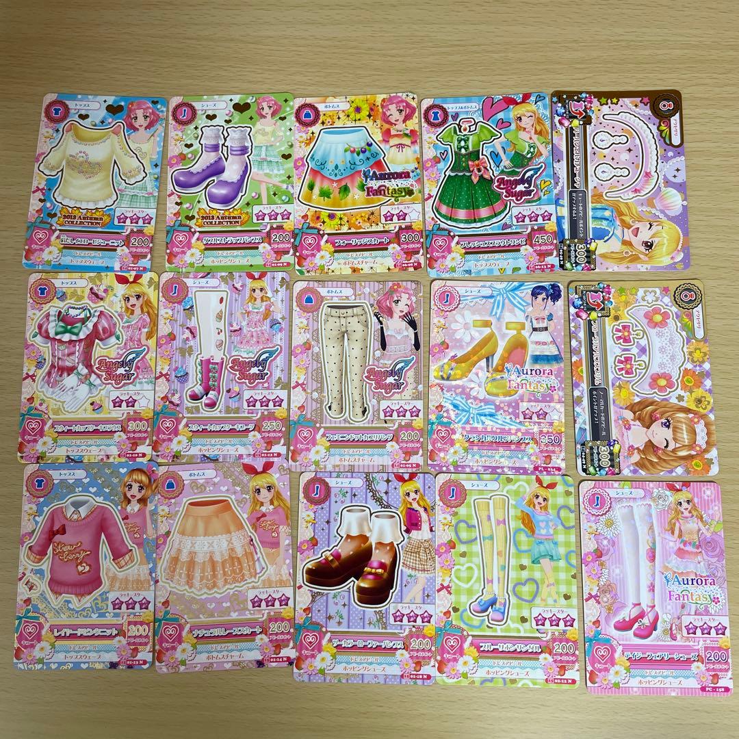 アイカツカード キュート 15枚まとめ売り 星宮いちご 北大路さくら