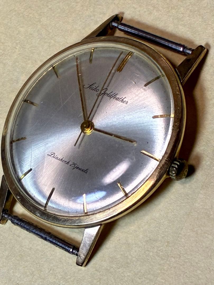 希少美品 稼働品 SEIKO セイコー ゴールドフェザー JI4060