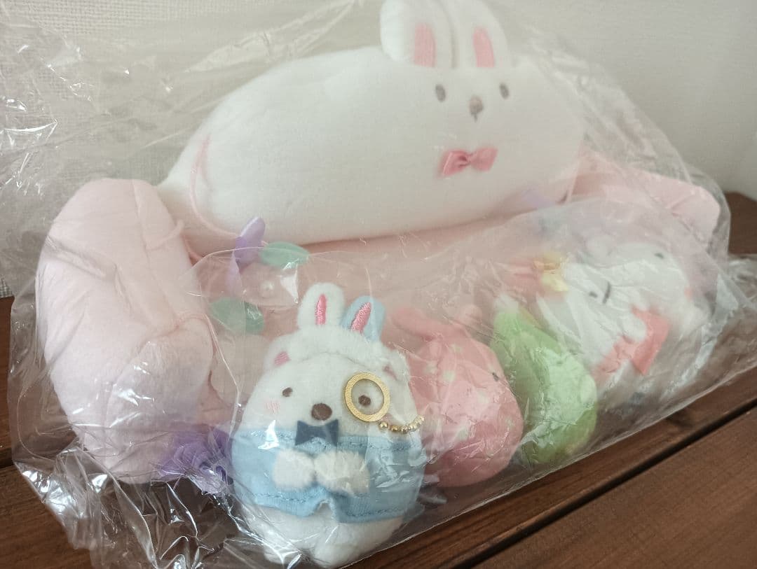 新品☆すみっコぐらし うさぎのおにわぬいぐるみ☆てのりぬいぐるみセット