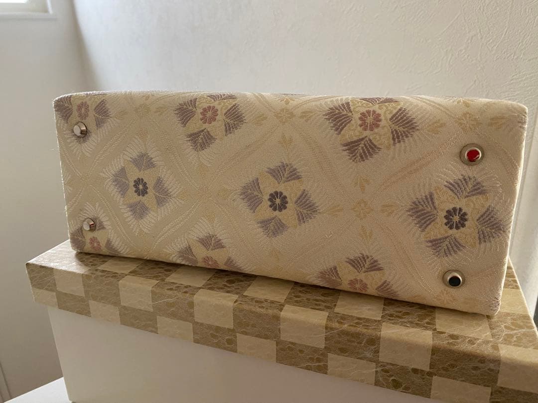 和装　バッグ　利休バッグ　着物　茶道　和服　絹　帯地