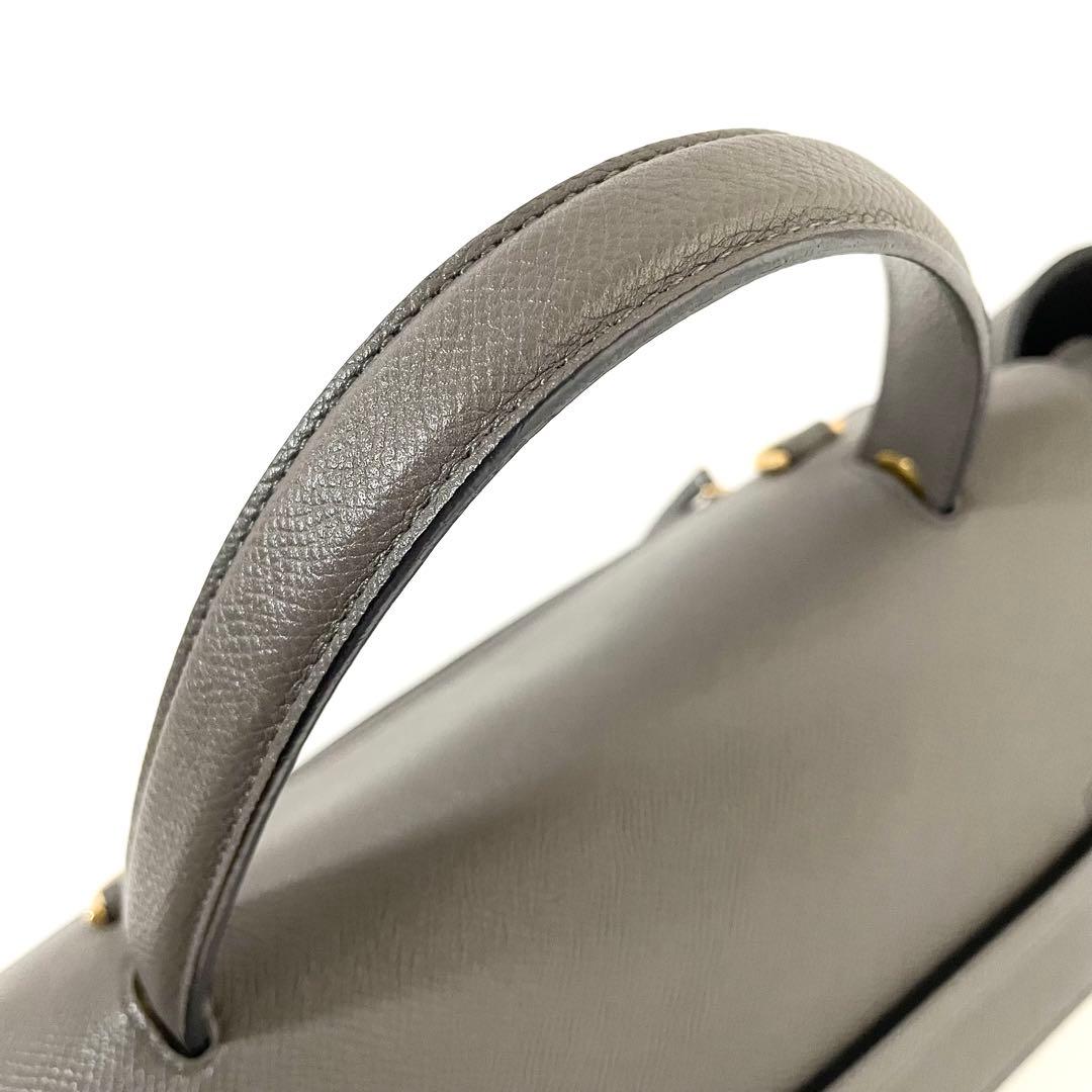 【美品】CELINE セリーヌ 2way ベルトバッグ ハンドバッグ グレー