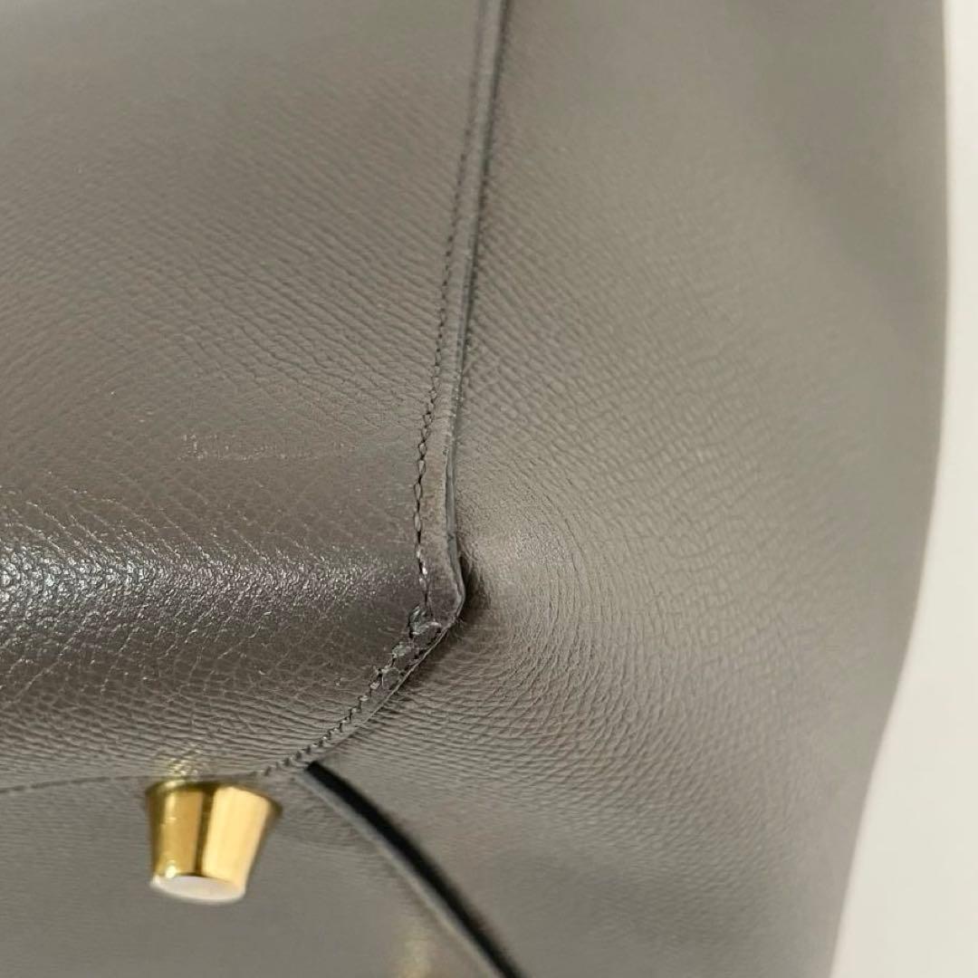 【美品】CELINE セリーヌ 2way ベルトバッグ ハンドバッグ グレー