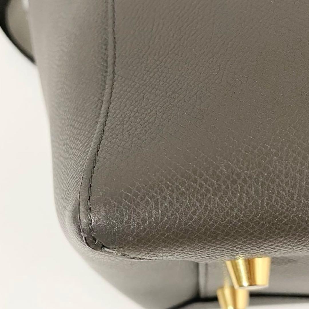 【美品】CELINE セリーヌ 2way ベルトバッグ ハンドバッグ グレー