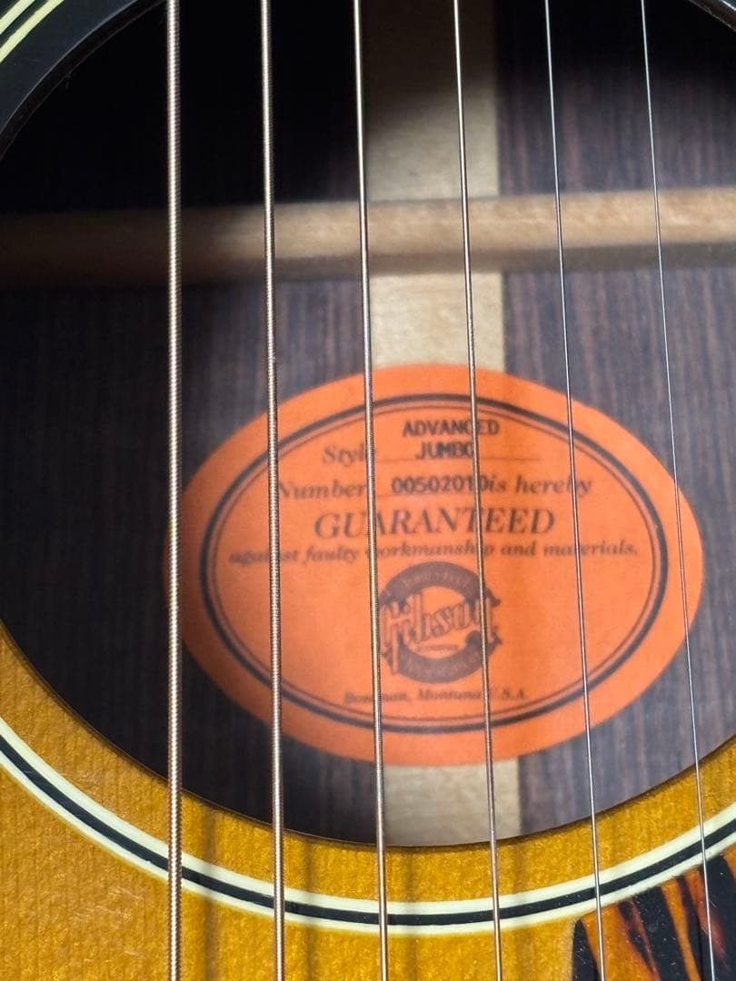 2*o様 Gibson ADVANCED JUMBO 2002年 山野楽器アコー - メルカリ
