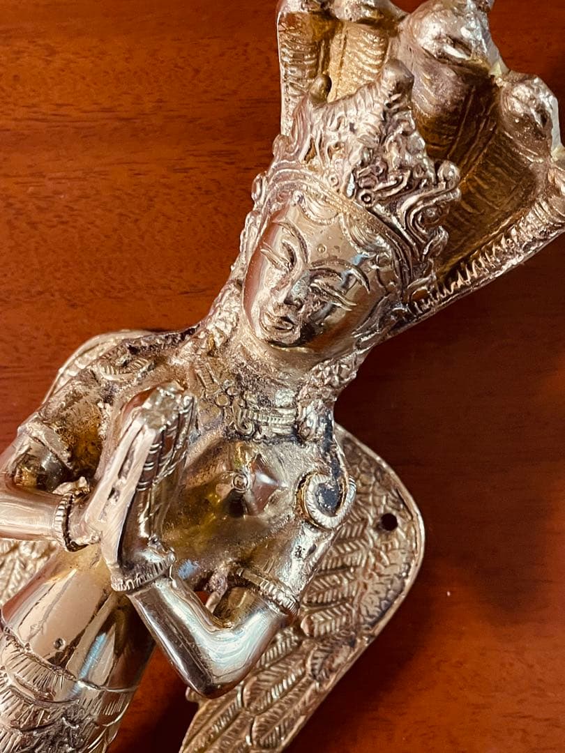 新品 送料無料 ドアハンドル ナーガ 蛇神 竜神約32㎝特大⑦