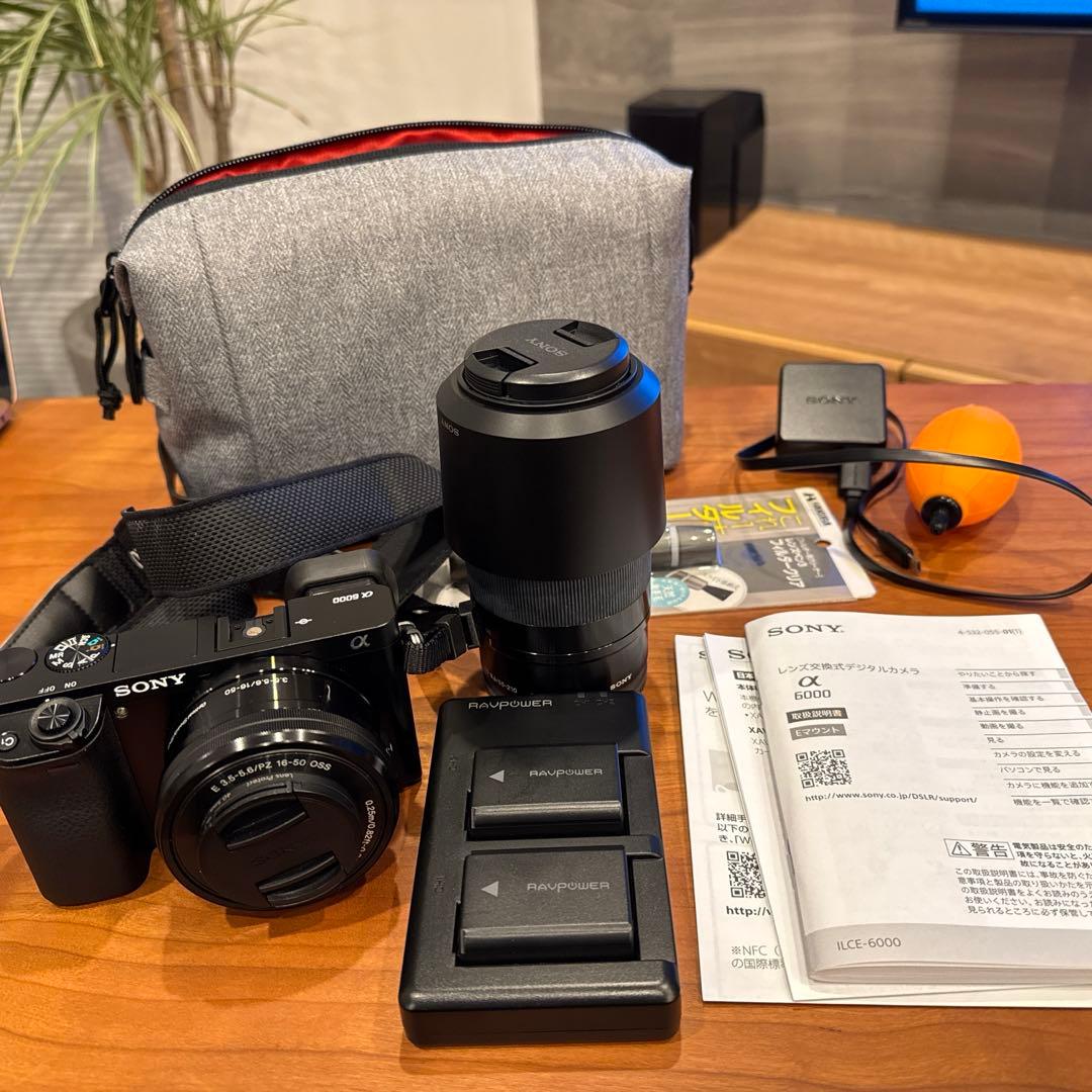 SONY α6000 ILCE-6000Y ダブルズームレンズキット - メルカリ