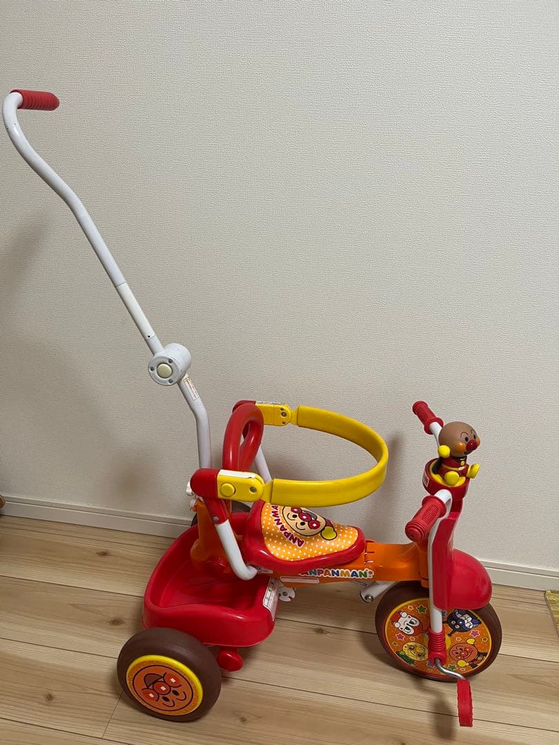 それいけ！アンパンマン オールインワンアップ折り畳み三輪車 自転車