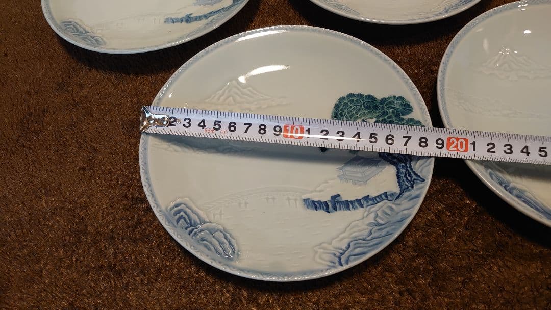 古伊万里　伊万里　染付　中皿　菓子皿 ５客