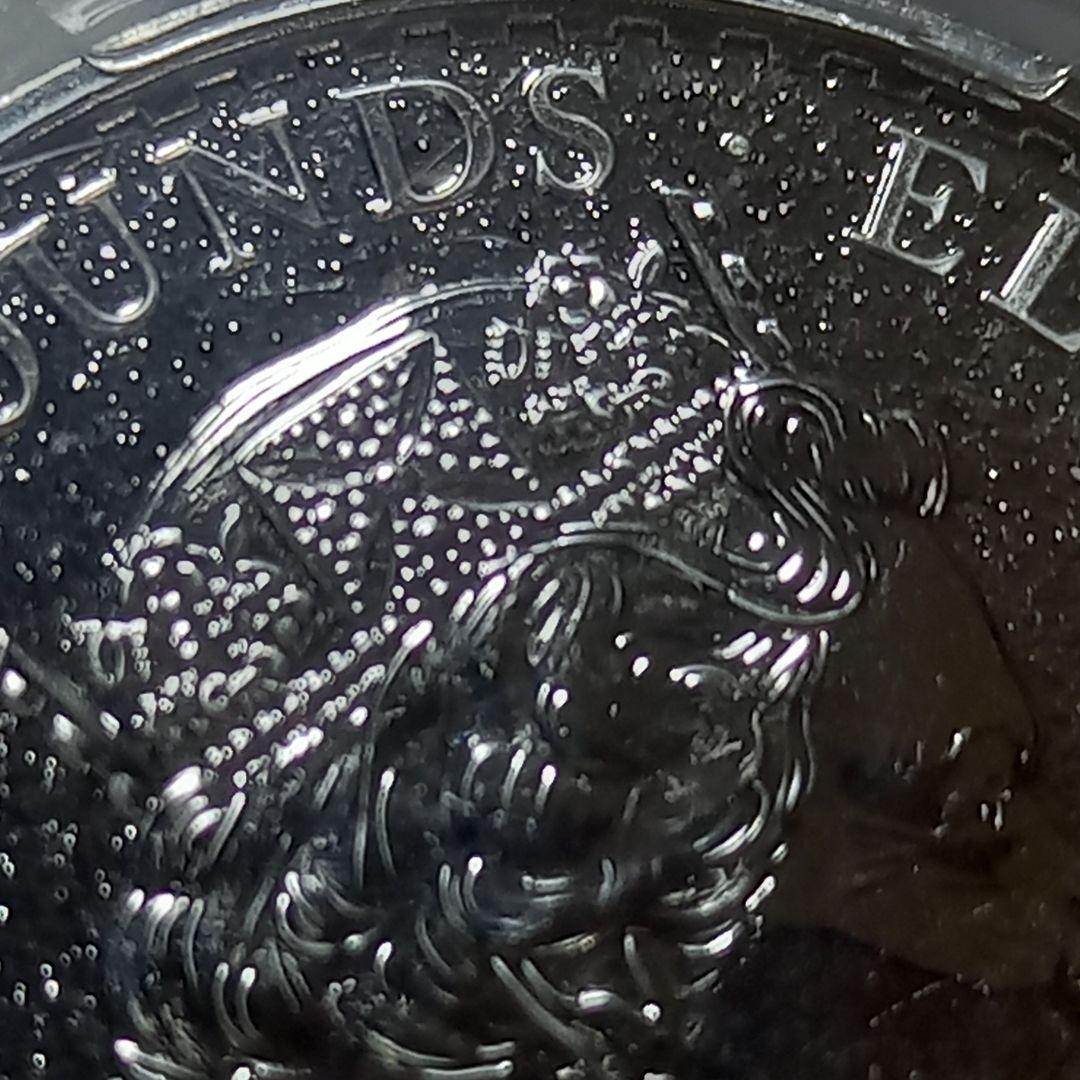 銀貨 2016年 ブリタニア 2ポンドコイン PCGS MS69 最高位 銀貨 2016年