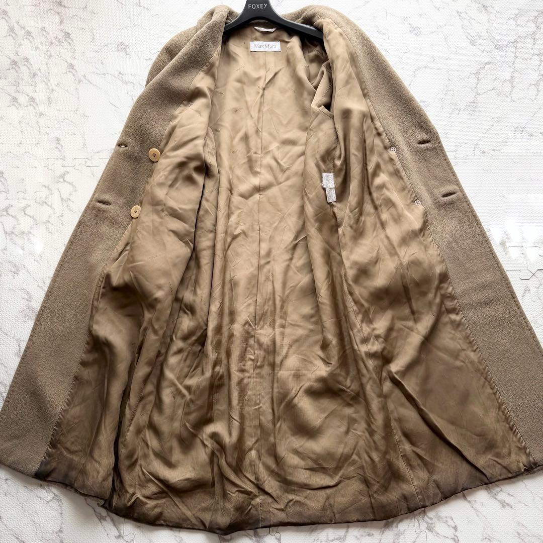 最高級白タグ✨MaxMara マックスマーラ カシミヤ混 ロングコート 40
