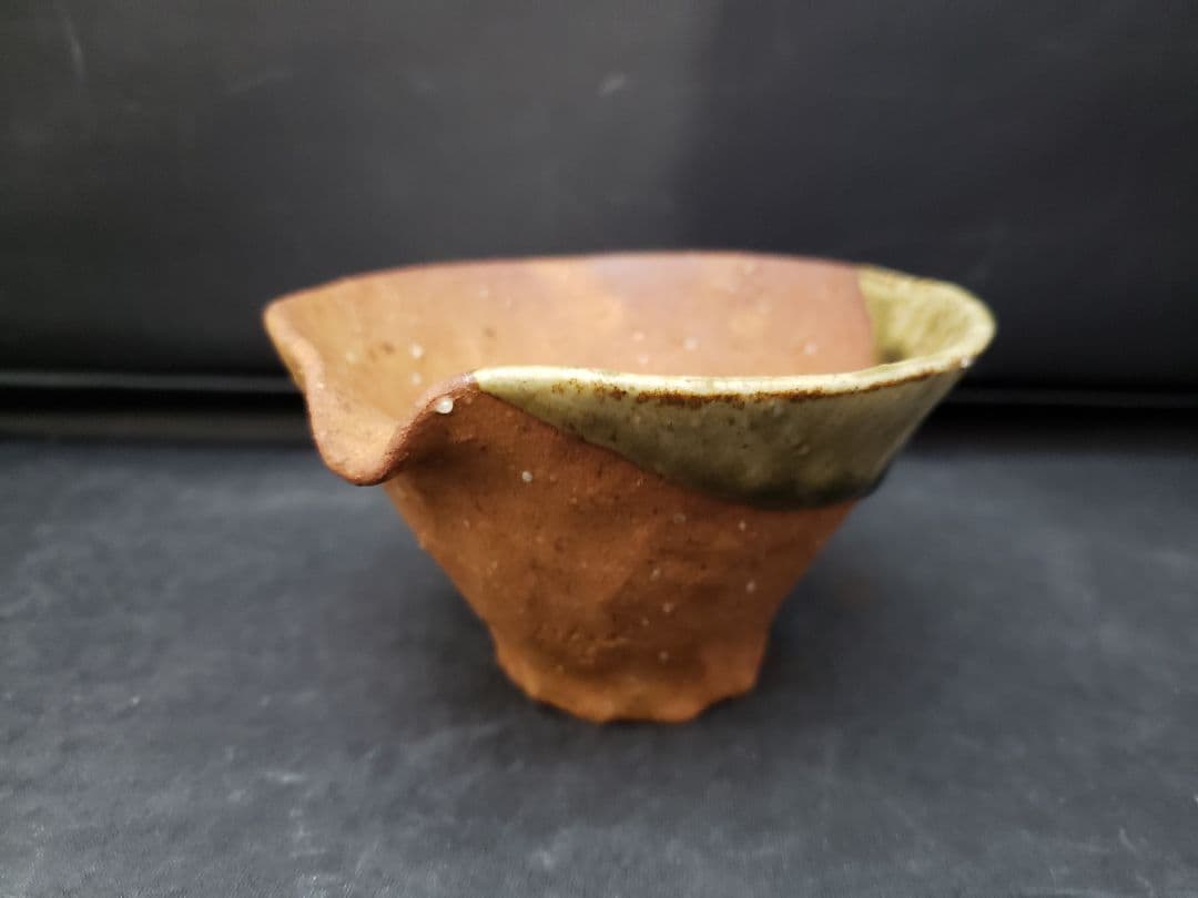 信楽焼 煎茶器 神崎紫峰 手捻り 急須 湯呑み5客 湯冷まし 煎茶道具 作家物