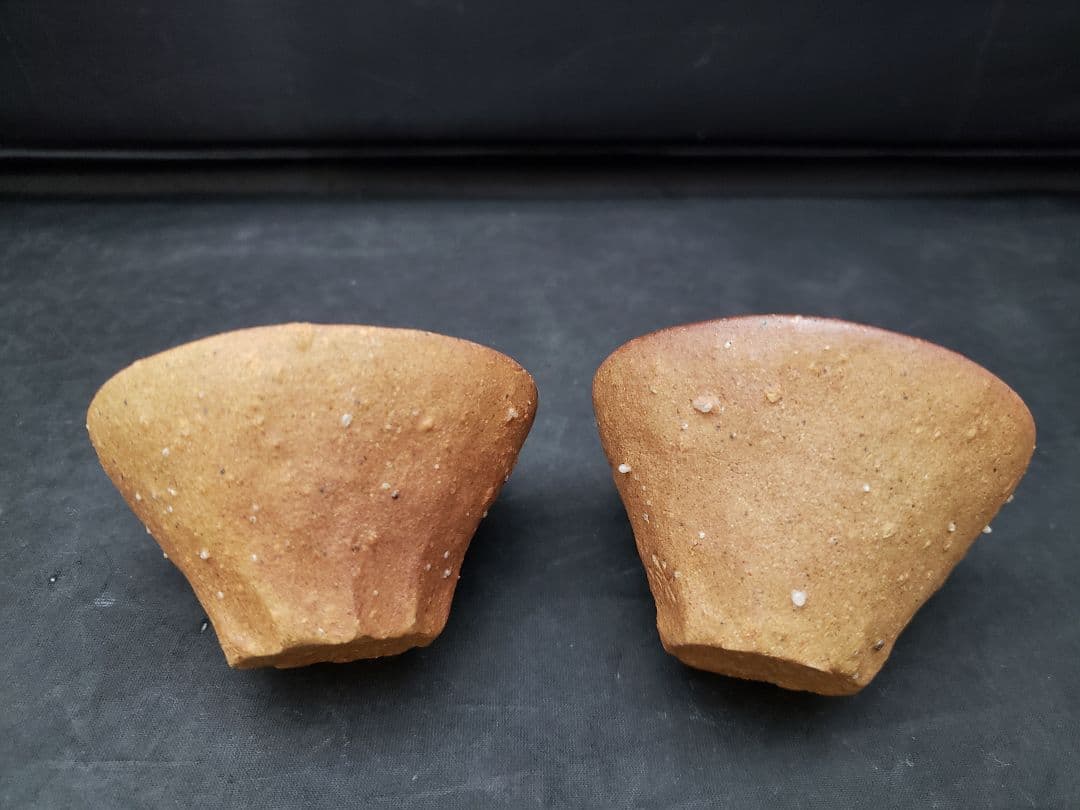 信楽焼 煎茶器 神崎紫峰 手捻り 急須 湯呑み5客 湯冷まし 煎茶道具 作家物