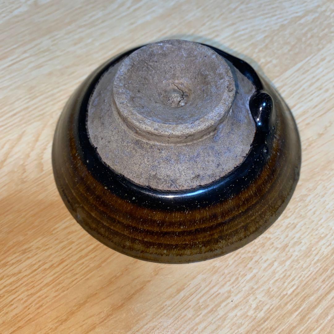 柿釉　蛙　小皿/杯　宋時代　福州窯