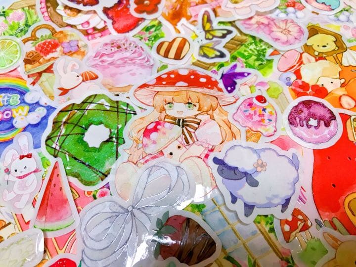 可愛いい❤️❤️フレークシール( ⸝⸝•ᴗ•⸝⸝ )うさちゃんの