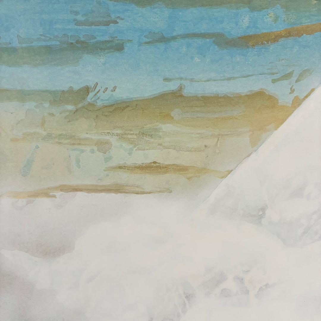 美品 奥村土牛「聖」手摺木版画 証明シール有 高見澤研究所 版元永井画廊 富士山