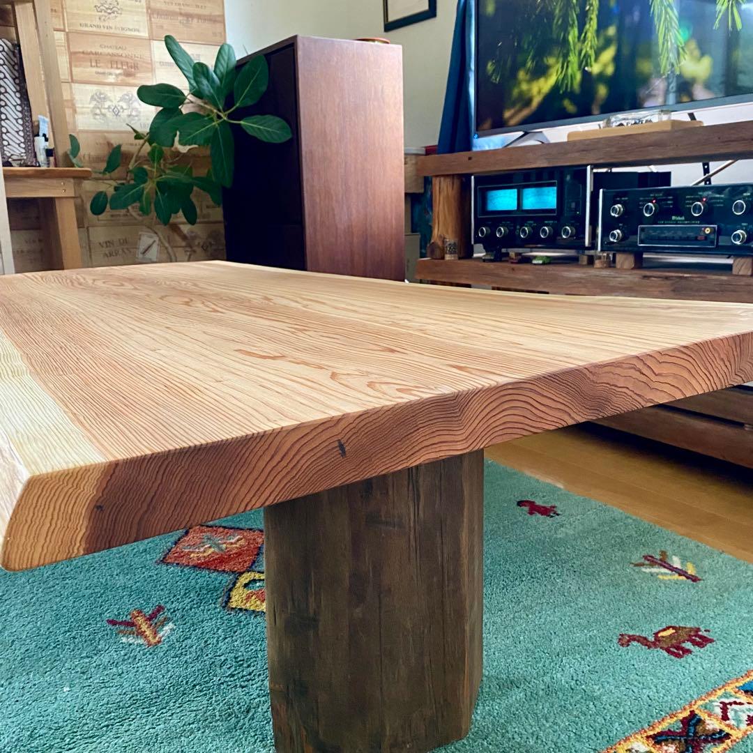 【週末セール】天然木　杉　一枚板　テーブル　無垢　すぎ　94