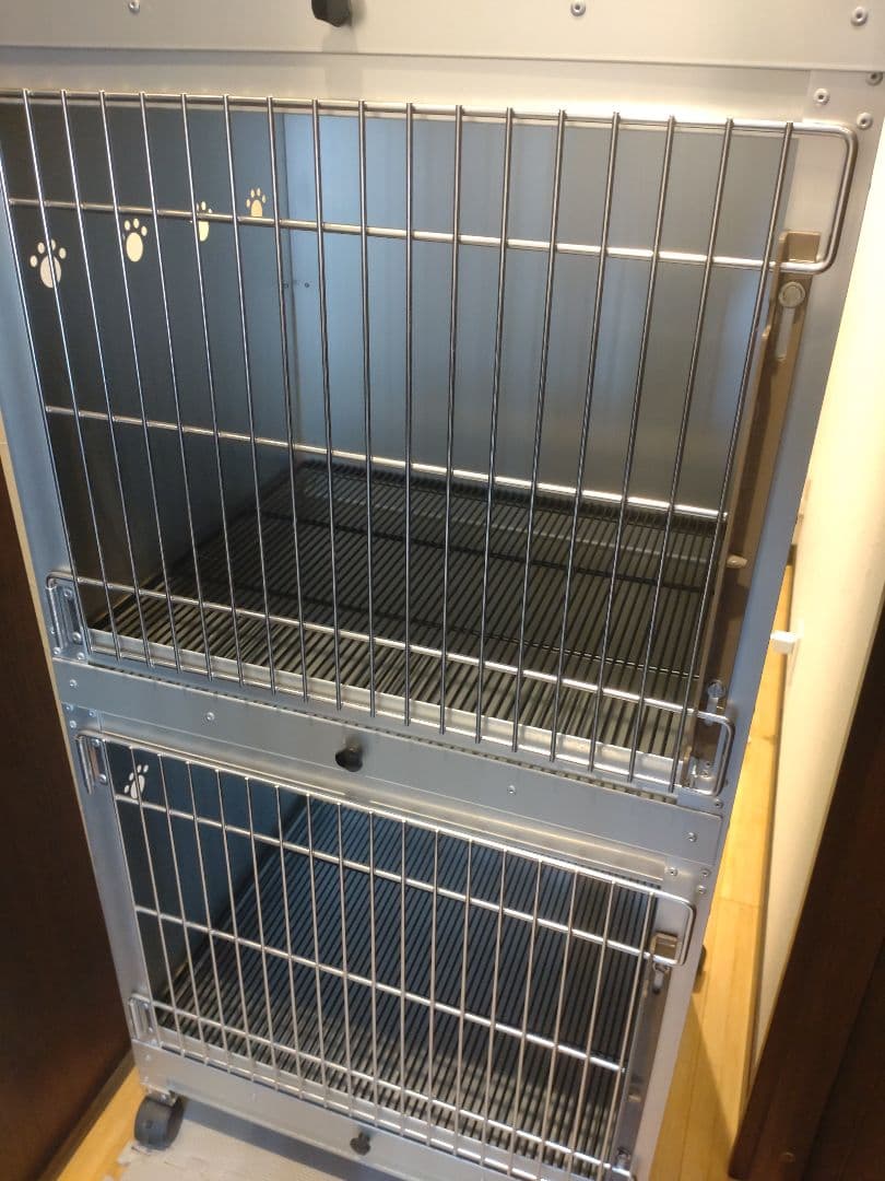 引き取り限定】 3段犬舎アルミ製中古