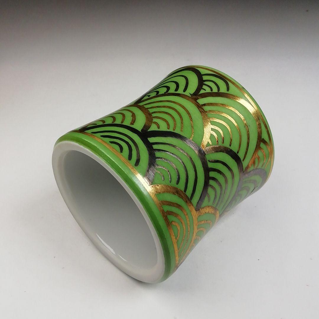 T966 蓋置 『萌黄金銀波』『伊藤利昇 作』 共箱 茶道具｜2026年