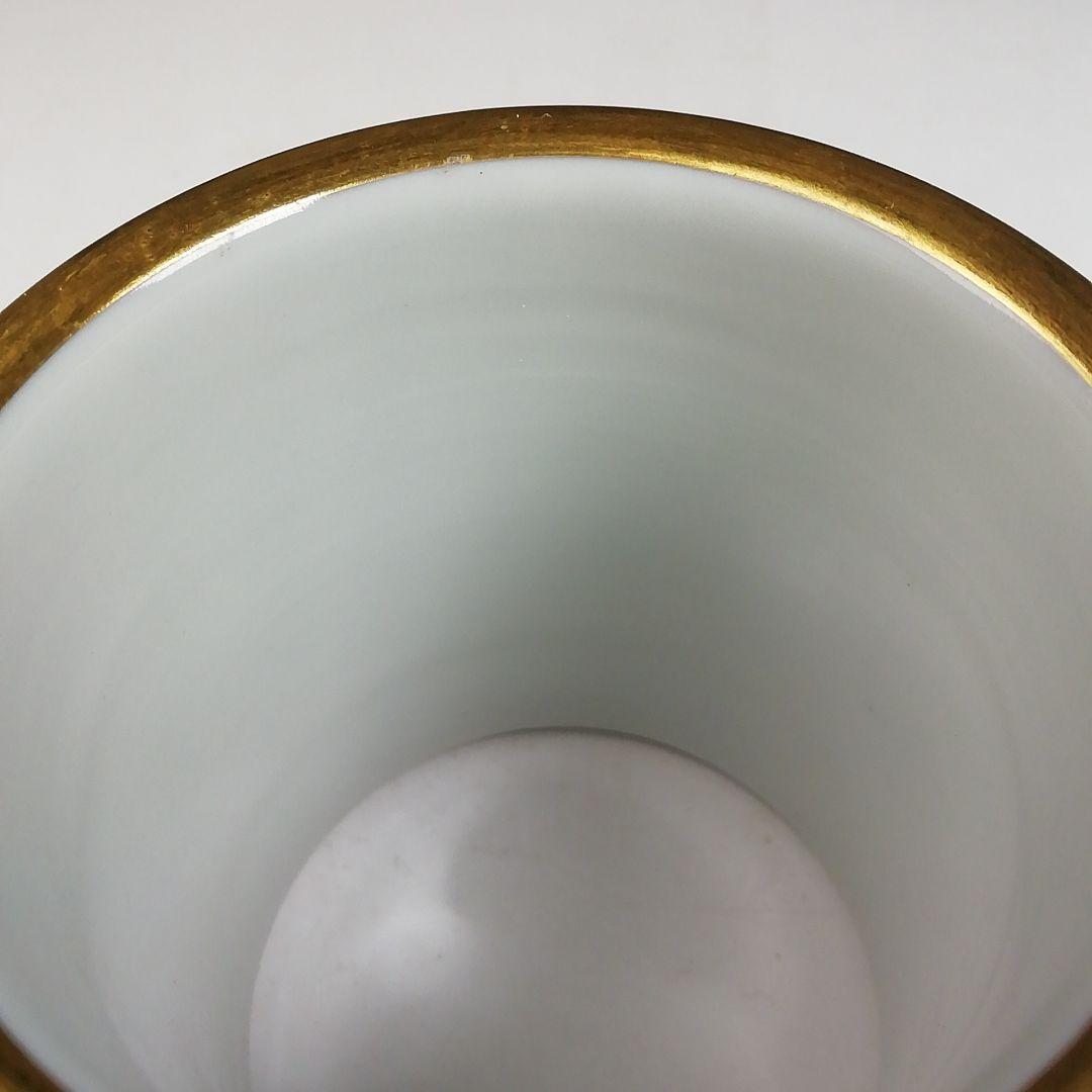 T966 蓋置 『萌黄金銀波』『伊藤利昇 作』 共箱 茶道具