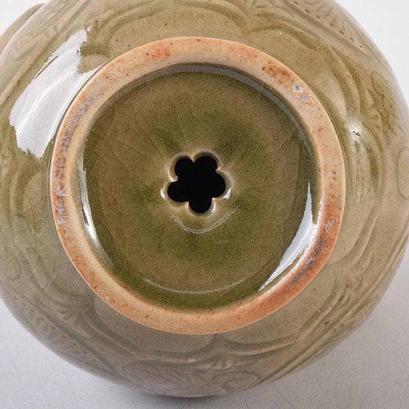 中国 龍泉窯 青磁 神獣注ぎ口 水滴 水注 N 8153