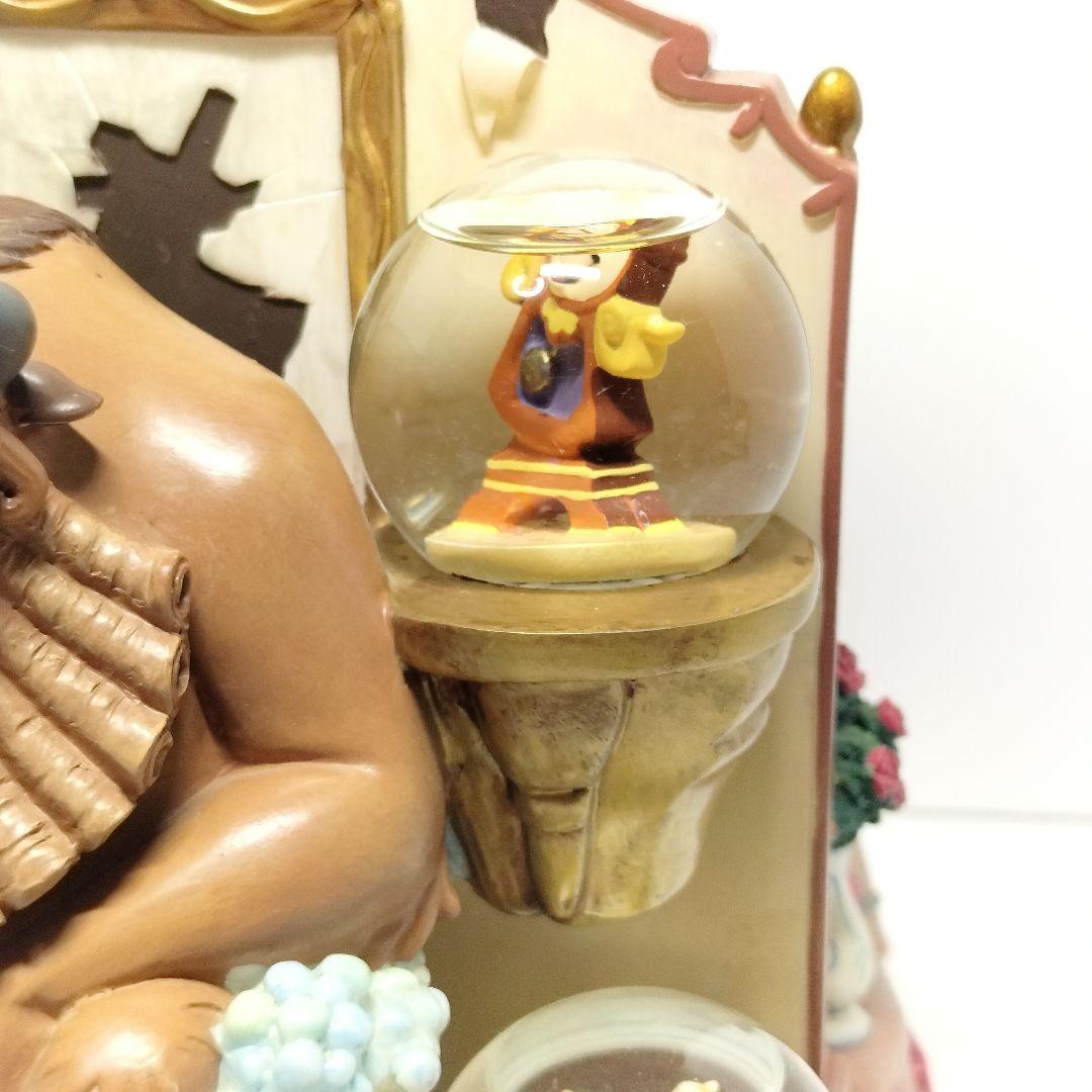 レア ディズニー 美女と野獣 スノードーム フィギュア スノーグローブ 希少品