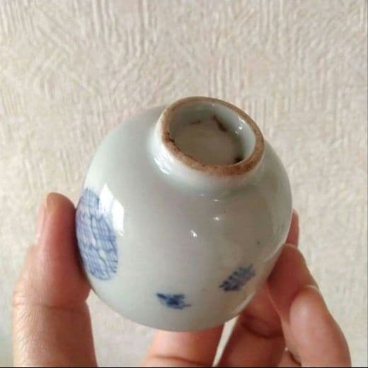 古伊万里染付丸文猪口江戸時代蕎麦猪口