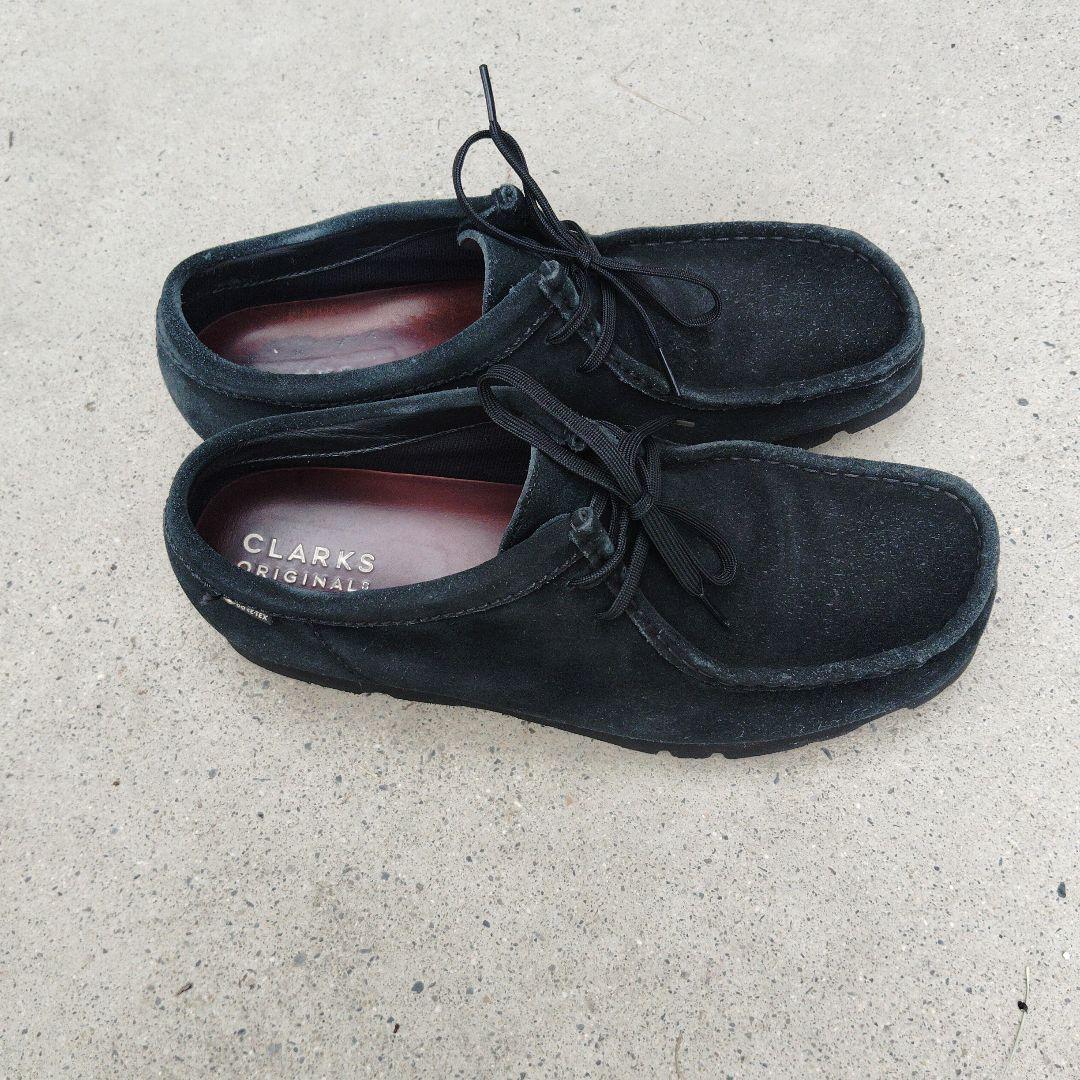 クラークス ワラビー ブラック ゴアテックス27cm