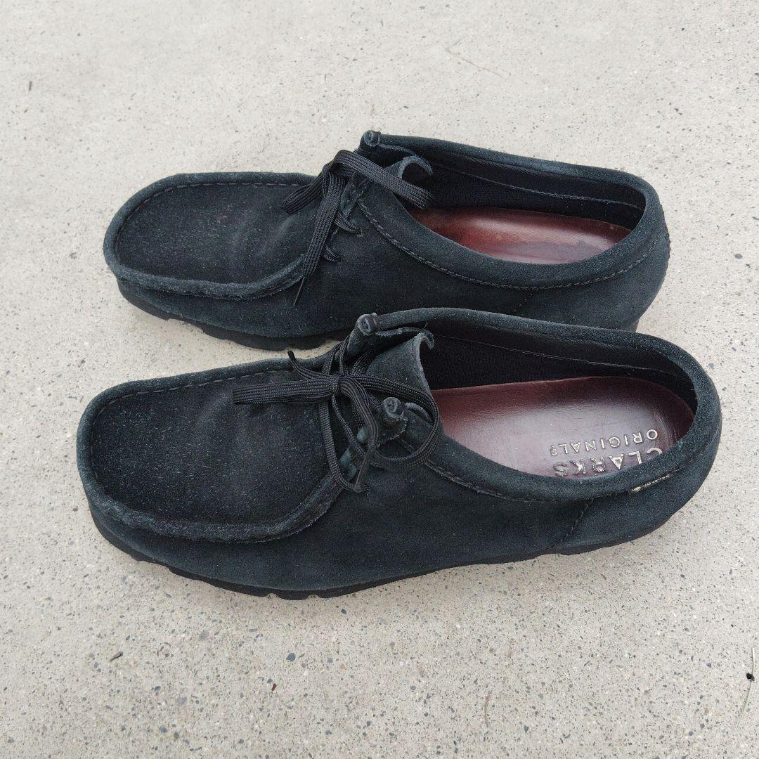 クラークス ワラビー ブラック ゴアテックス27cm