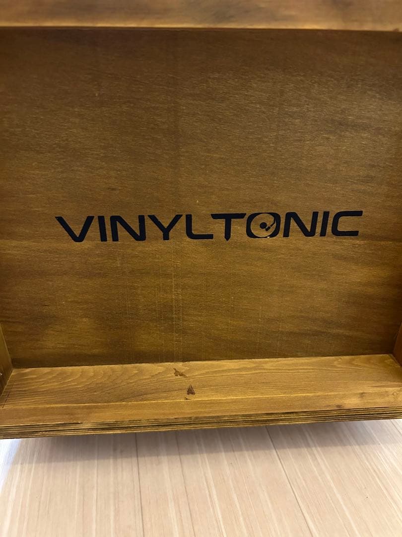 VINYLTONIC 木製レコードボックス イギリスで購入