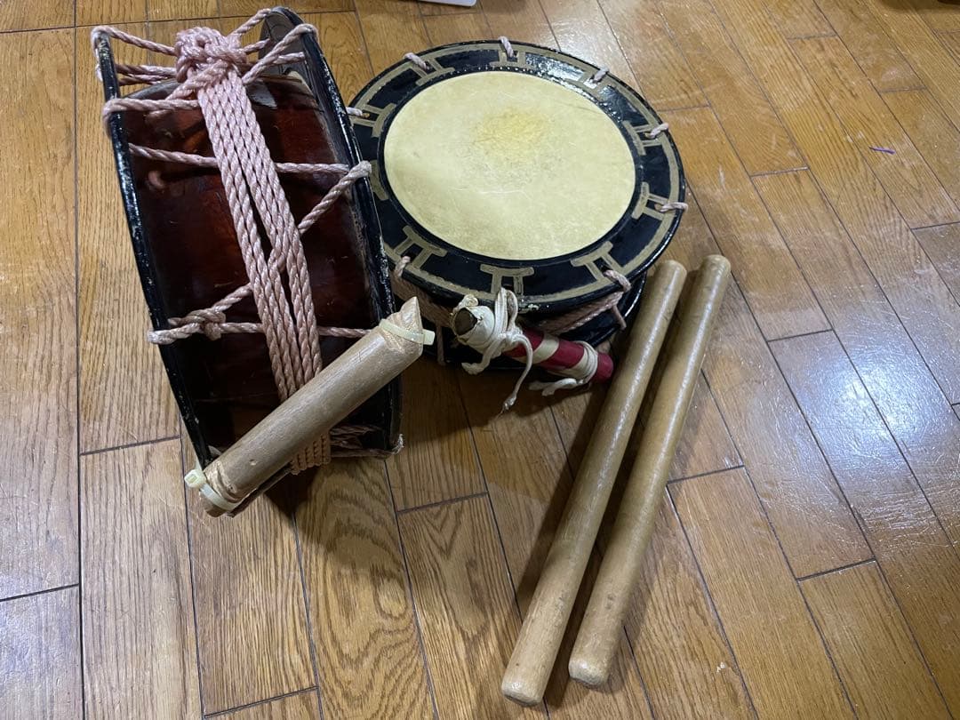 1セット❗️】エイサー締太鼓 直径30.0cm バチ付き（2個まとめても