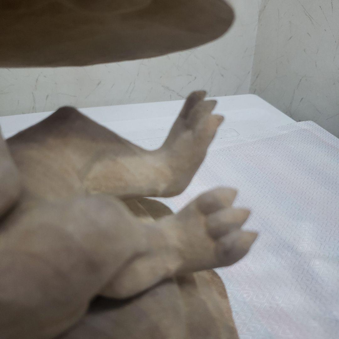 Bフライデー蔵出し特価魔除け金運上げ仏像☆楠材毘沙門天立像1