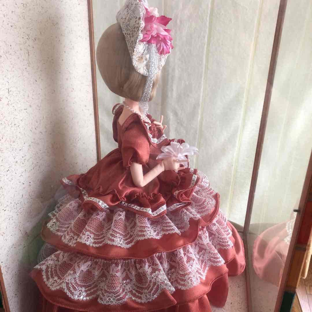 トップ フランス人形 ガラスケース入り フランス人形ガラスケース入り