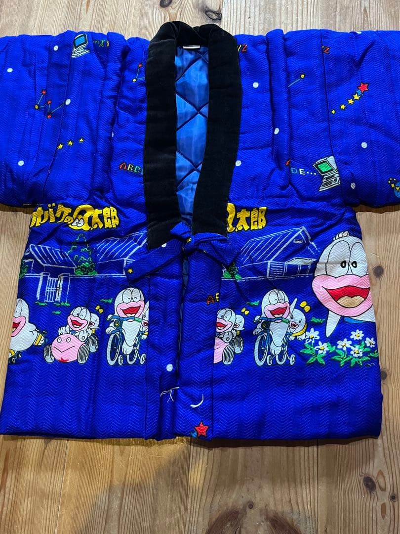 希少　オバケのQ太郎　昭和レトロ はんてん 半纏 ちゃんちゃんこ　デッドストック